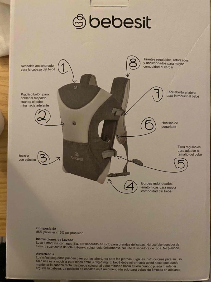 Mochila portabebé Bebesit 3 en 1 - 2