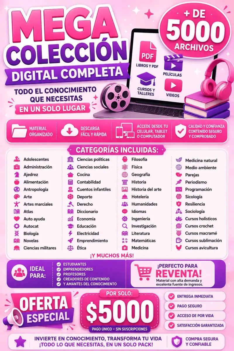 Mega colección digital 5000 archivos