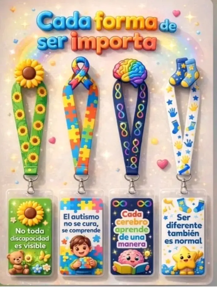 Lanyards verdes con girasoles - 1