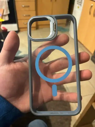 Smartphone azul con cámara dual - miniatura 3