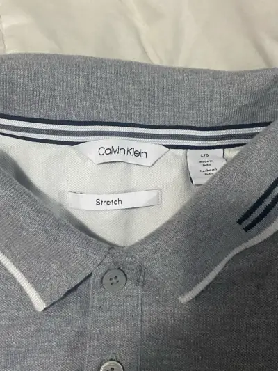 Polera polo gris CK - miniatura 2
