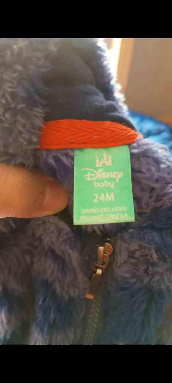 Abrigo de peluche azul infantil - 2