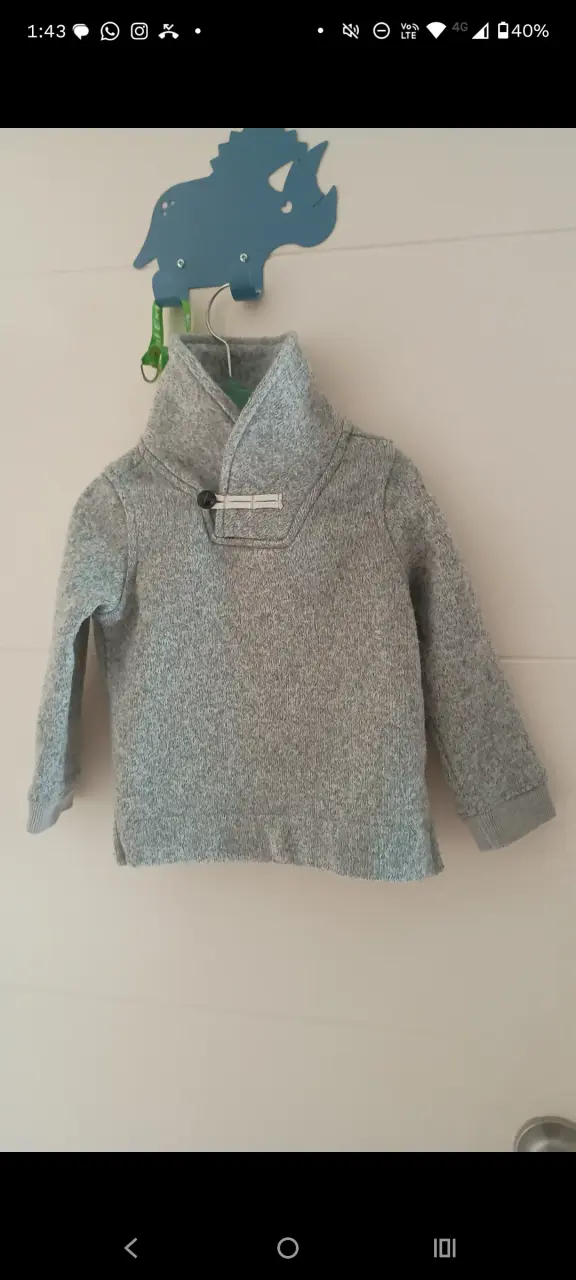 Polerón gris OshKosh infantil - 2