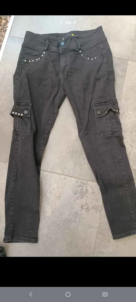 Pantalones cargo negros Mossimo