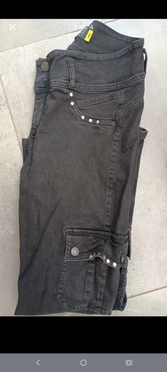 Pantalones cargo negros Mossimo - 2
