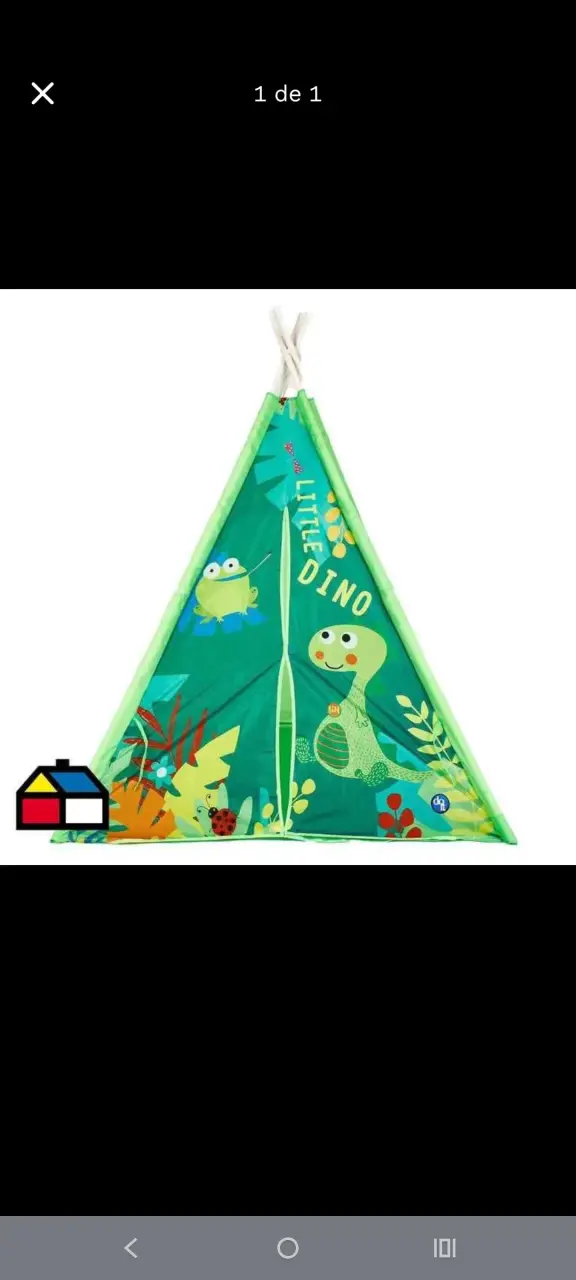 Tienda infantil verde con dinosaurios