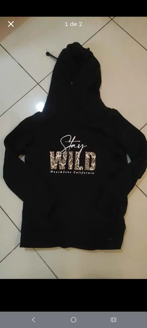 Polerón negro Stay Wild maui
