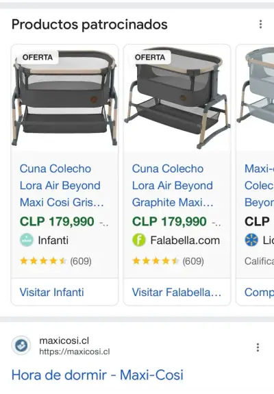 Cuna colecho Maxi Coci, gris - miniatura 3