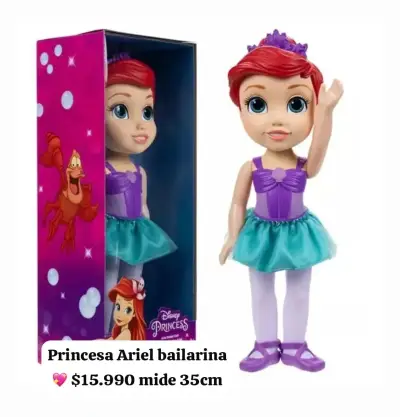 Muñeca Ariel Princesa Disney - miniatura 2
