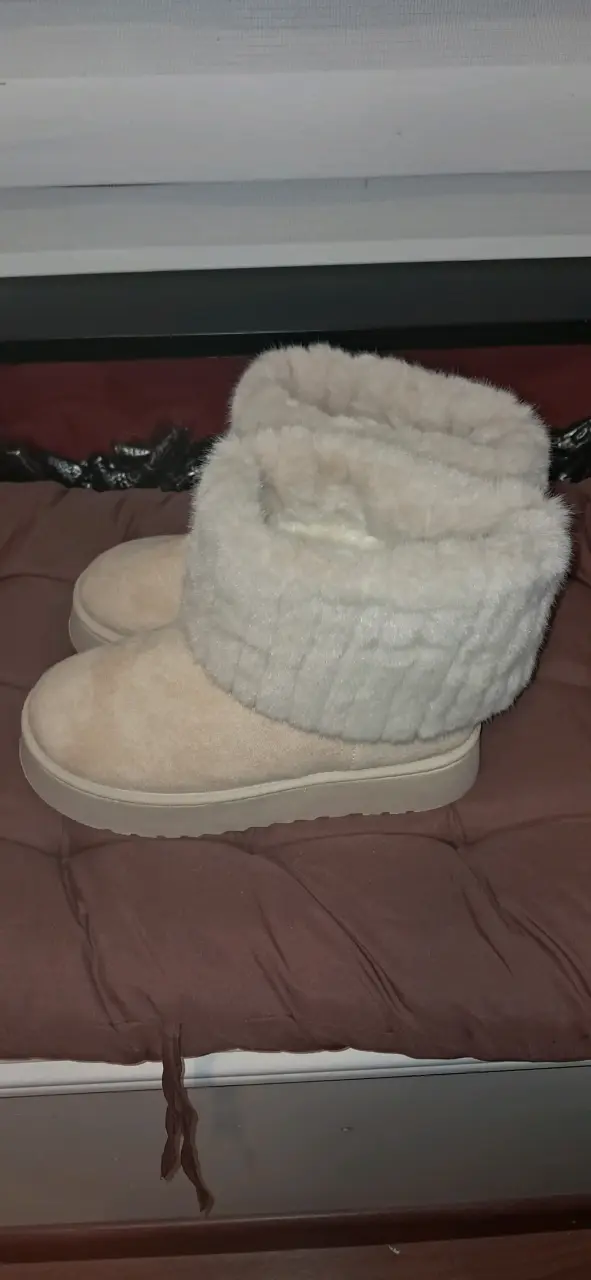 Botas de invierno peludas beige - 2