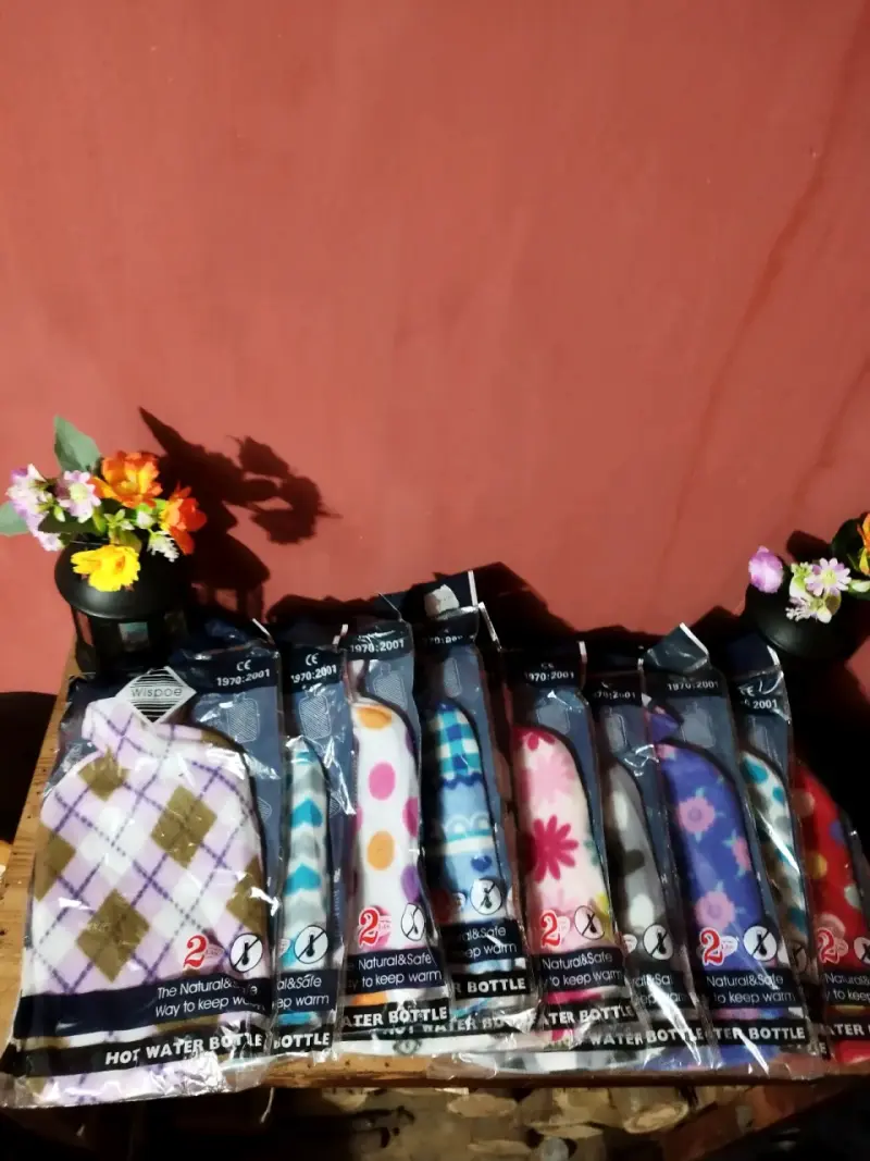 Bolsas de agua caliente con fundas