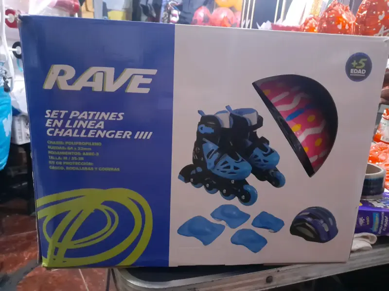 Set de patines en línea Rave