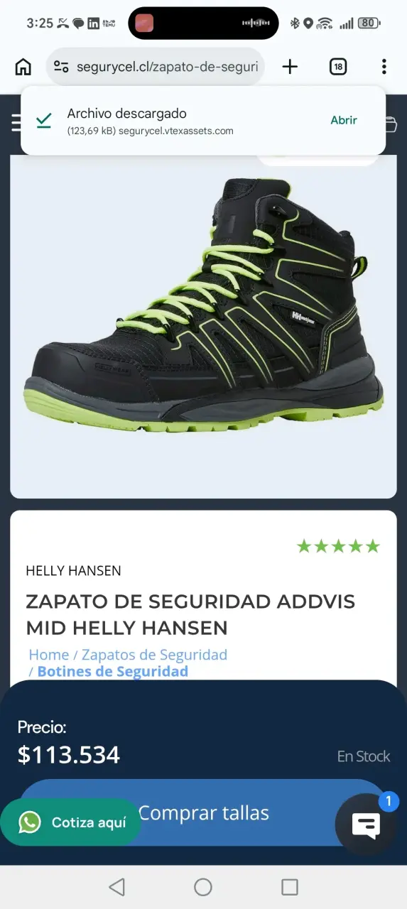 Zapato de seguridad Helly Hansen