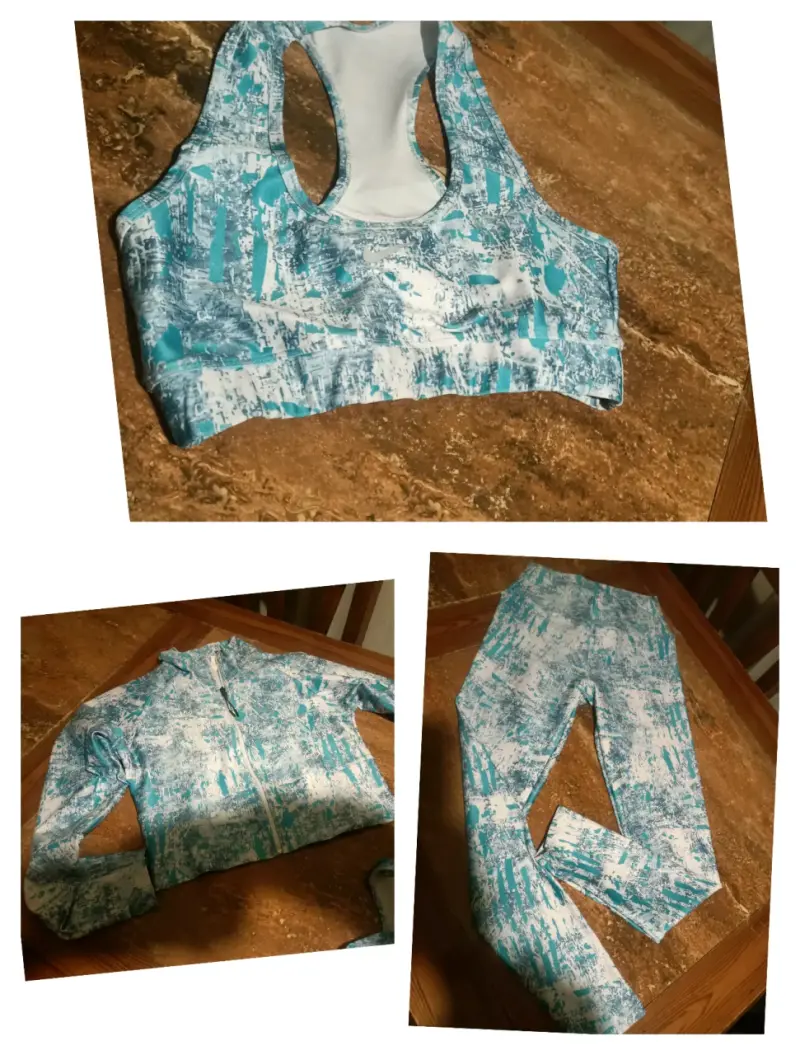 Conjunto ropa deportiva estampado