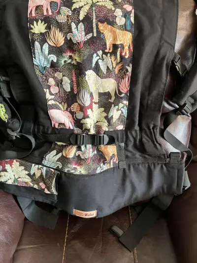 Portabebés Maleé negro y estampado - miniatura 6