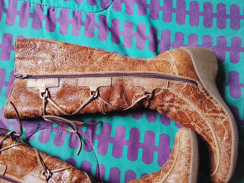 Botas de cuero marrón - 2