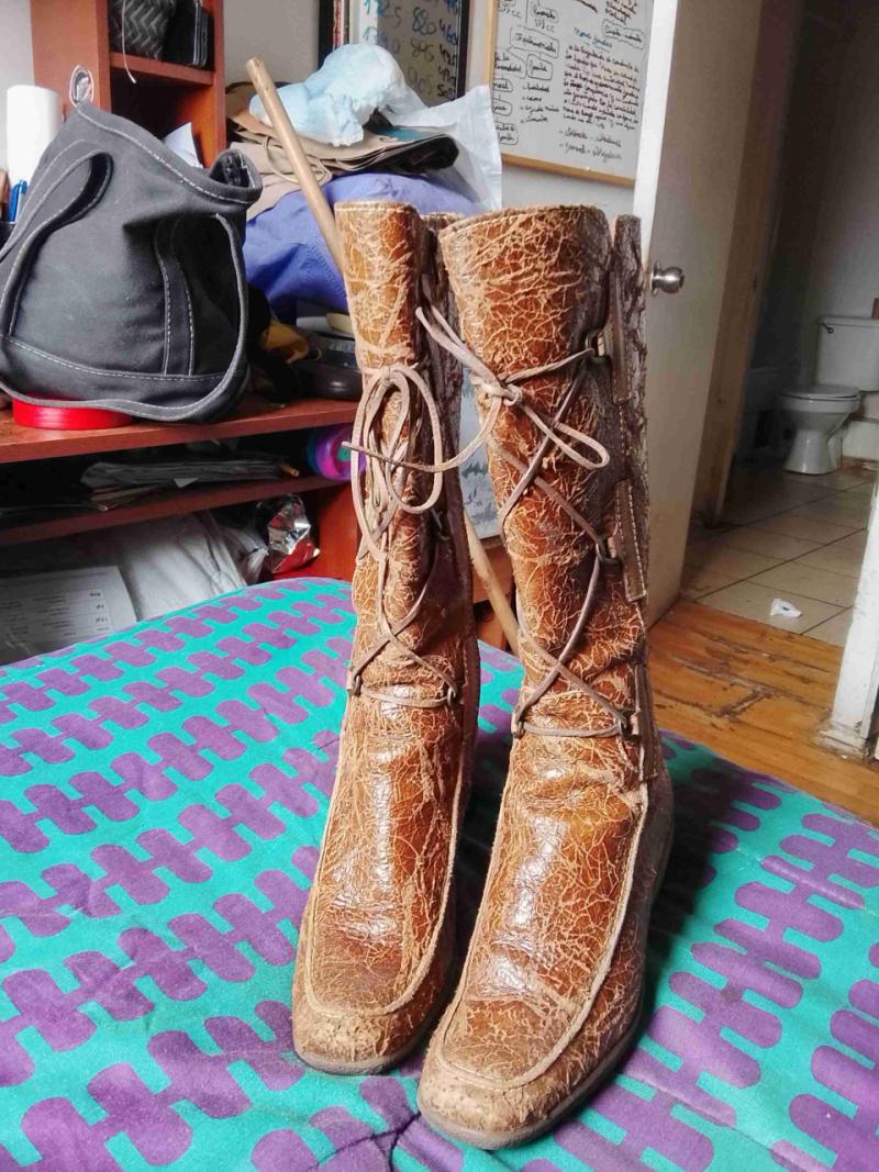 Botas de cuero marrón - 5