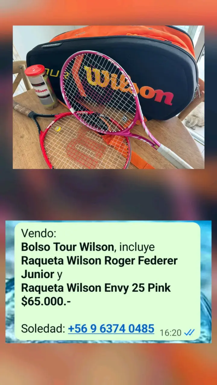 Set de raquetas y bolso Wilson