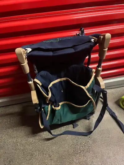 Silla mochila portabebé azul - miniatura 2