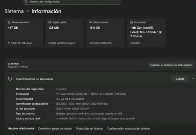 Laptop Lenovo Intel Evo - miniatura 2