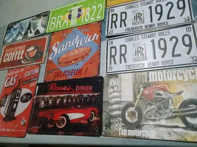 Placas vintage decorativas - miniatura 1