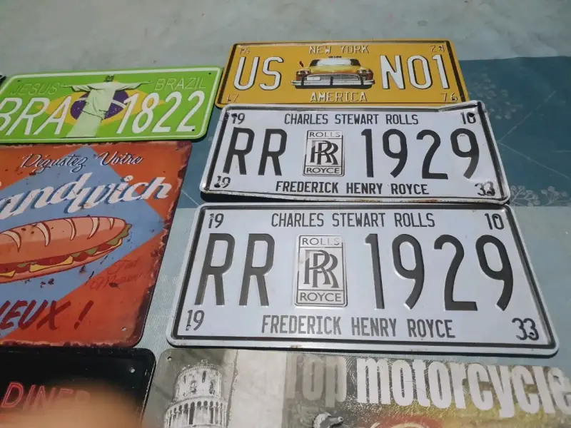 Placas vintage decorativas - 6
