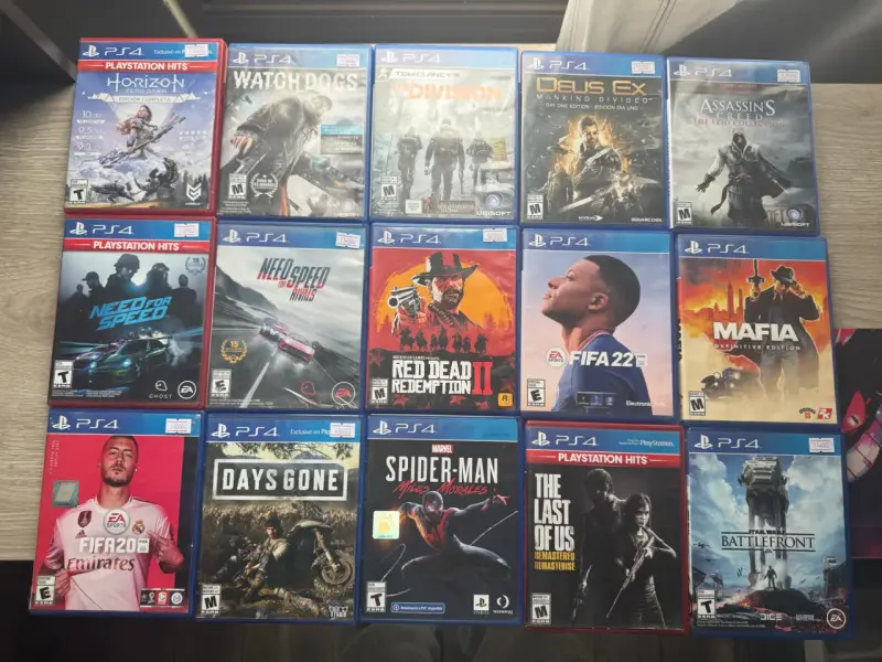 Variedad de juegos PS4