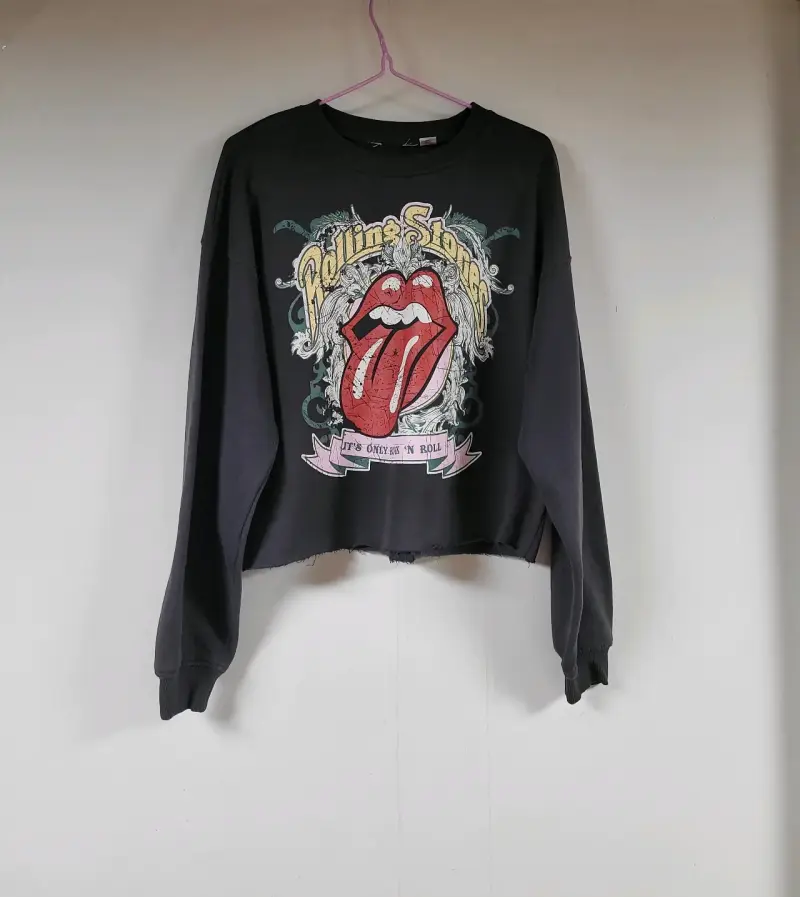 Polerón Rolling Stones negro - 1