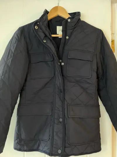 Chaqueta acolchada azul oscuro - miniatura 1