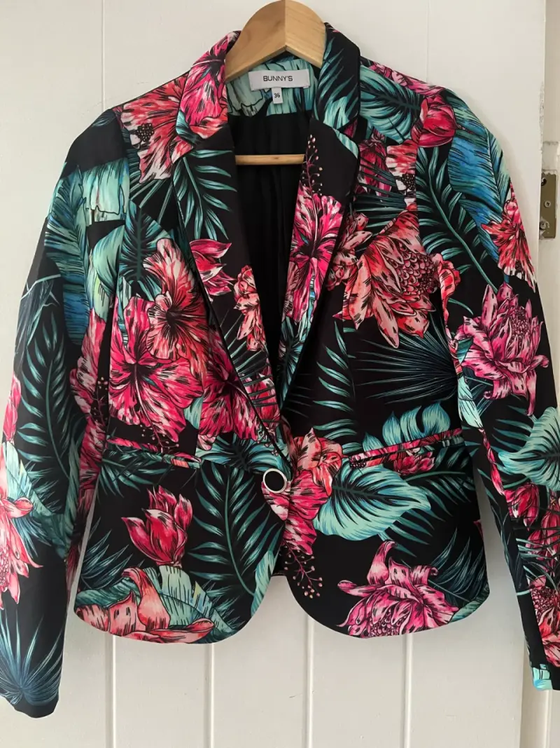 Blazer floral multicolor
