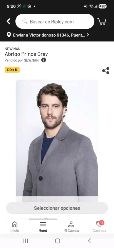 Blazer gris elegante - miniatura 3