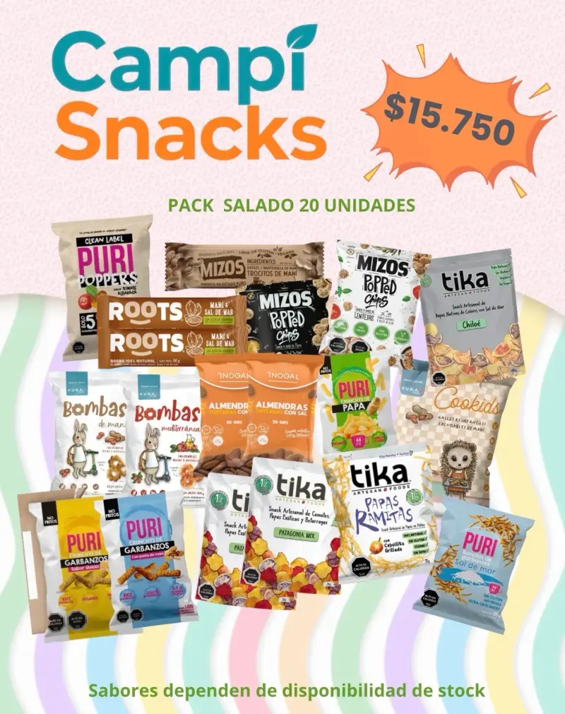 Pack de snacks variados 20 unidades - 2
