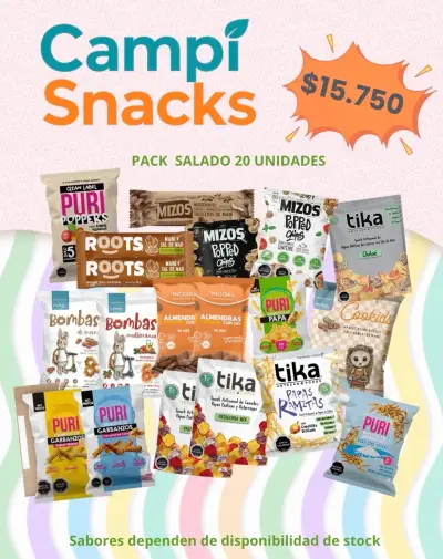 Pack de snacks variados 20 unidades - miniatura 2