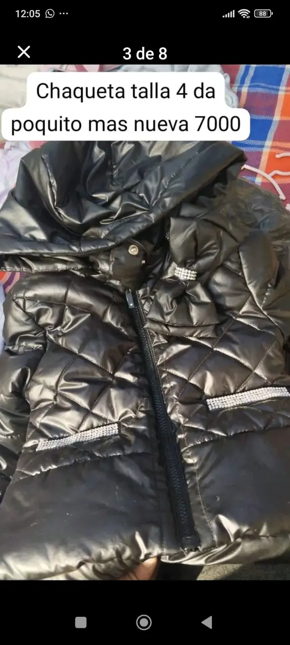 Chaqueta negra para niña - 1
