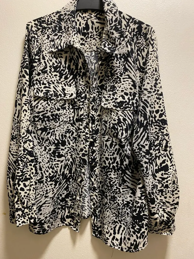 Camisa estampado animal print