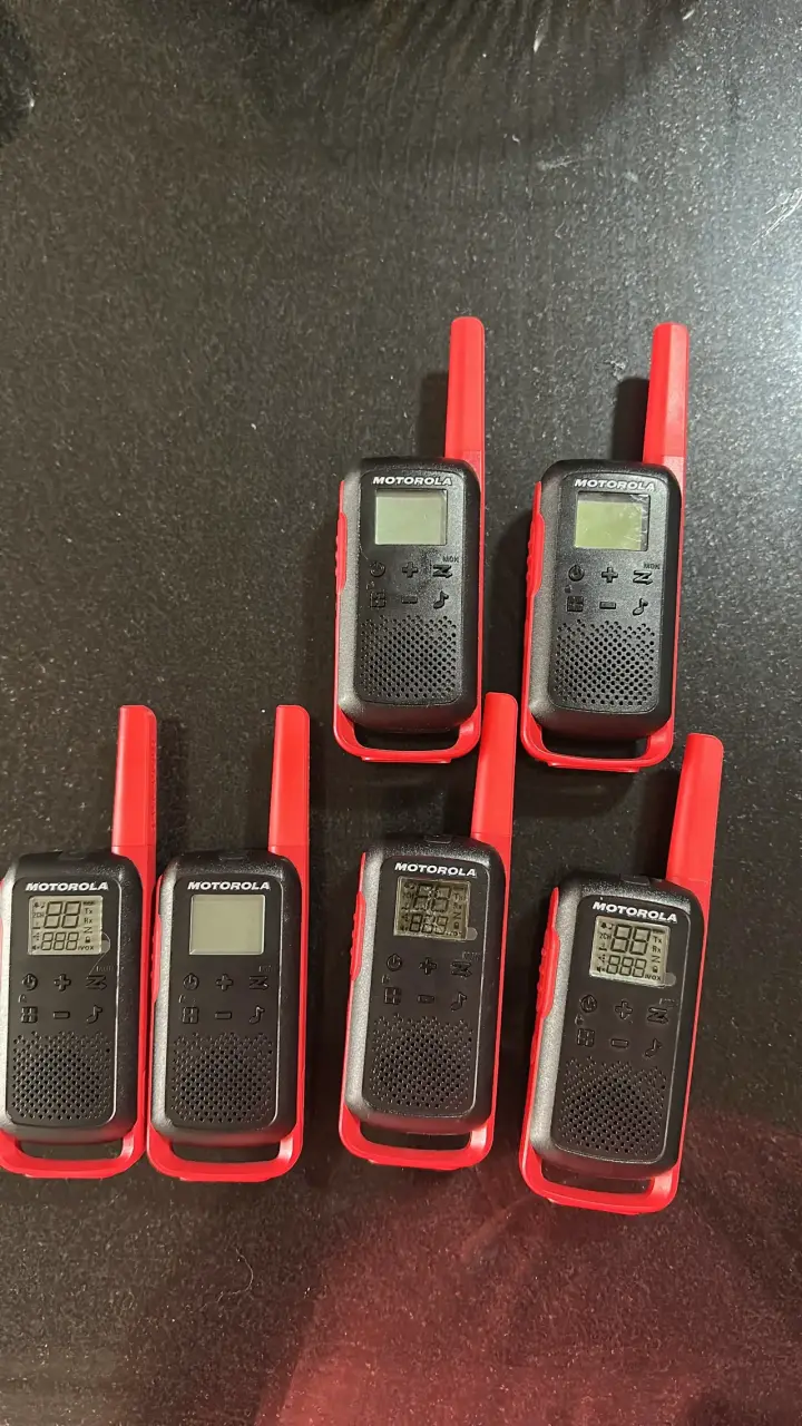 Radios walkie-talkie Motorola rojas