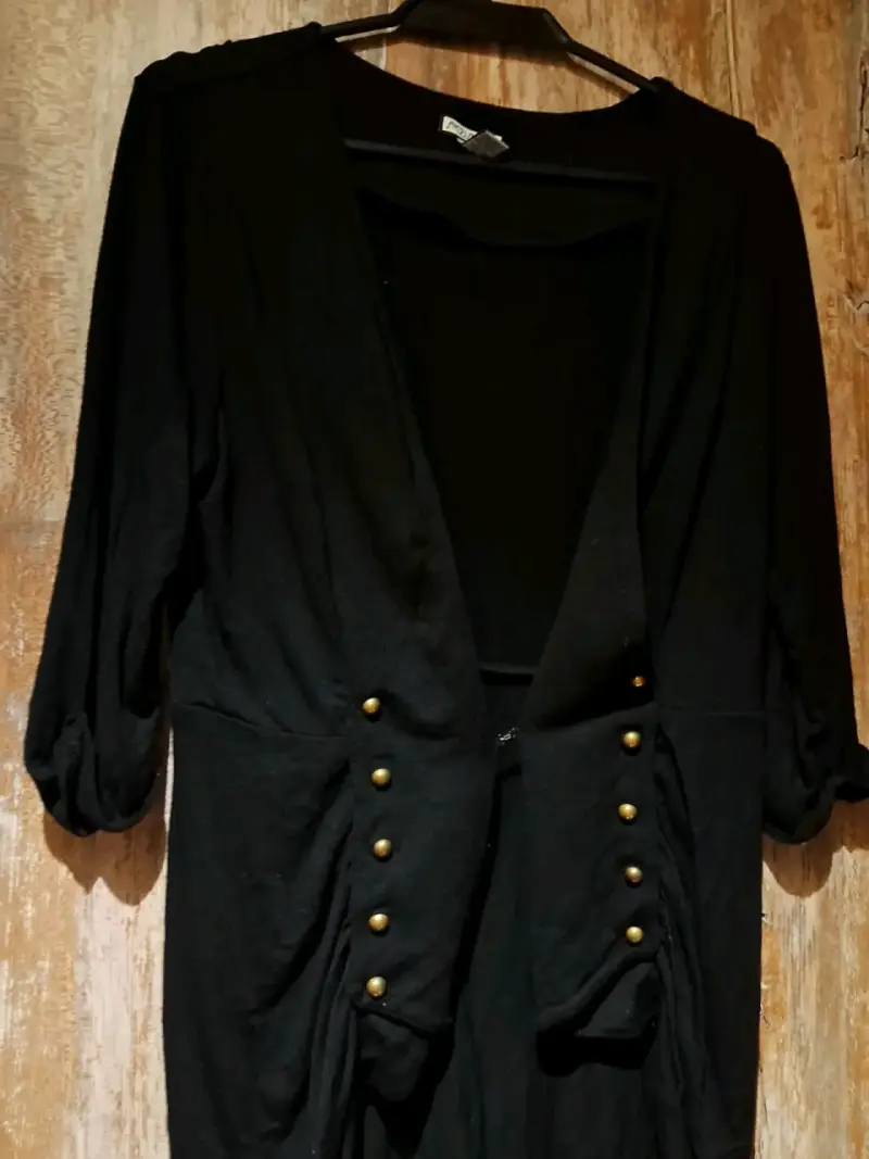 Chaleco negro viscosa - 2