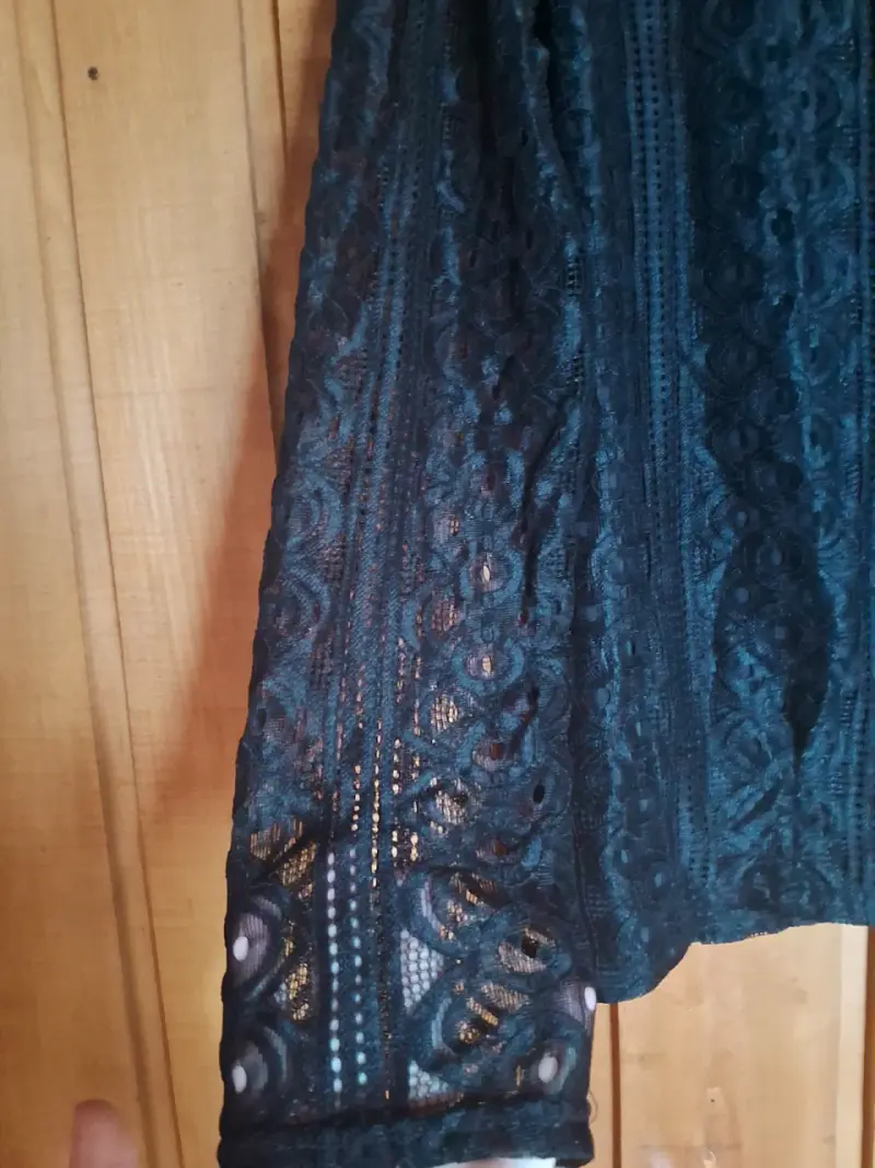 Blusa encaje negra - 4
