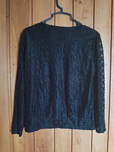 Blusa encaje negra - miniatura 5