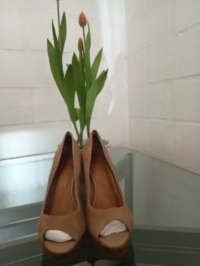 Zapatos Gacel ,taco alto marrones - miniatura 2