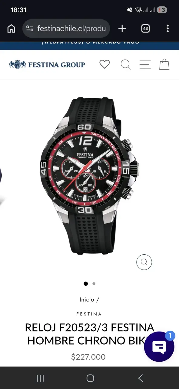 Reloj Festina cronógrafo negro - 3