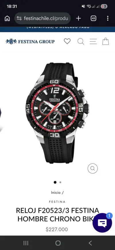 Reloj Festina cronógrafo negro - miniatura 3