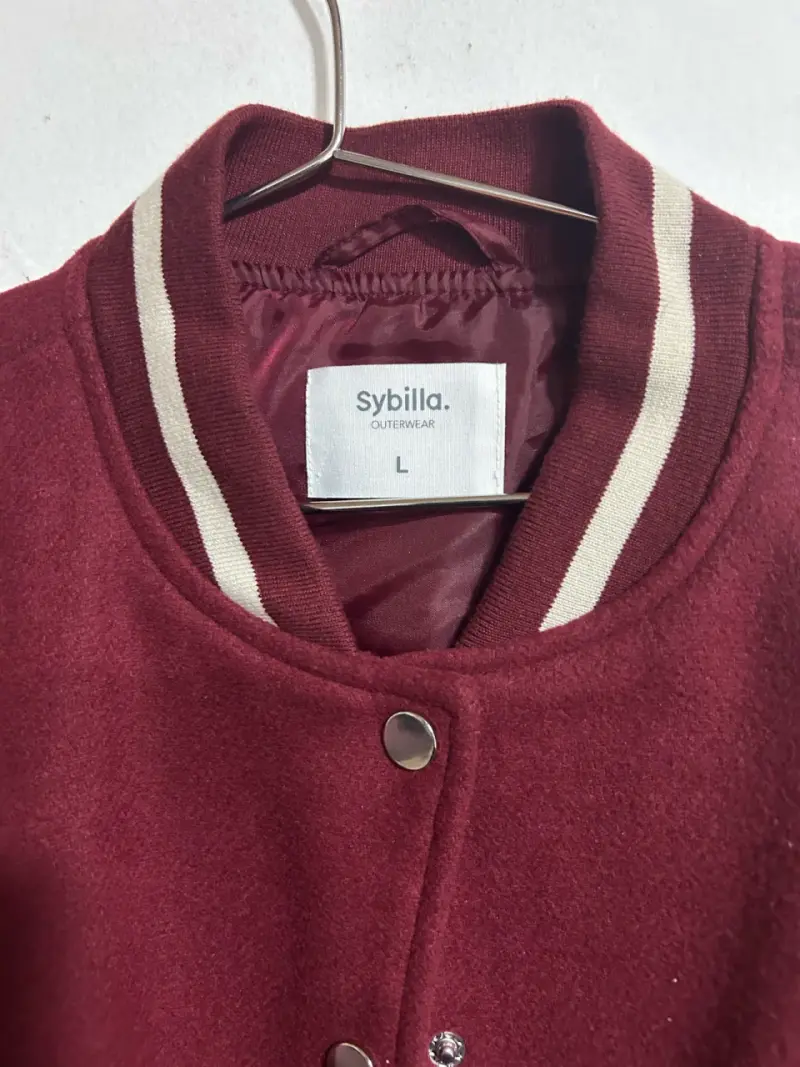 Chaqueta bomber burdeos Sybilla - 1