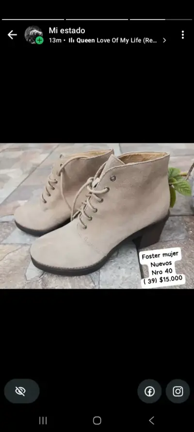 Botines beige Foster mujer - miniatura 1