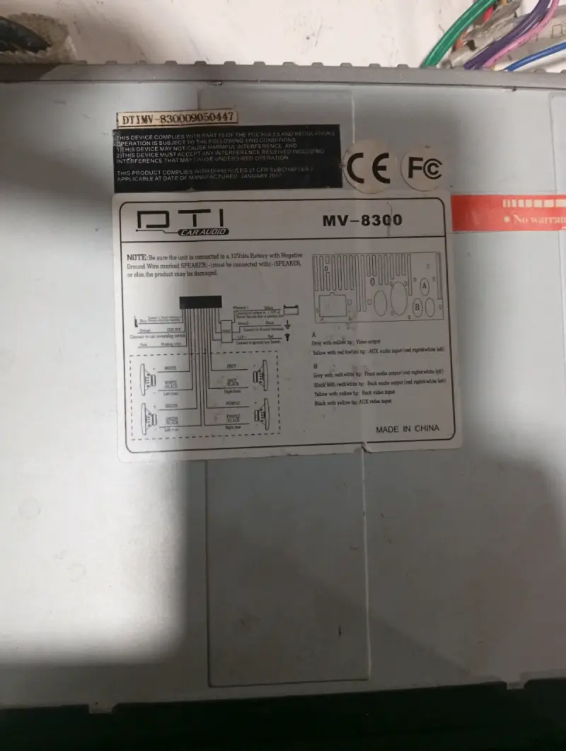 Radio para auto DTI MV-8300 - 1