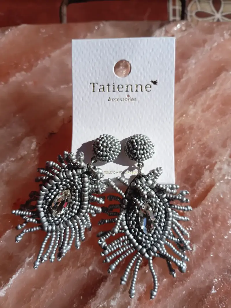 Pendientes plateados Tatienne