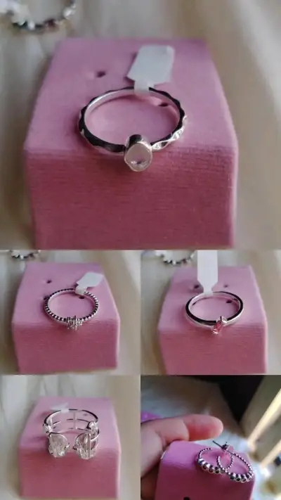 Set de anillos plateados - miniatura 3