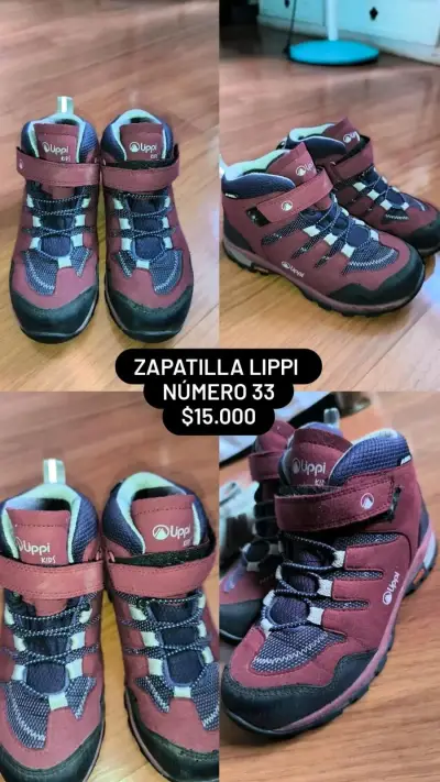 Zapatillas Lippi Kids Burdeo - miniatura 1