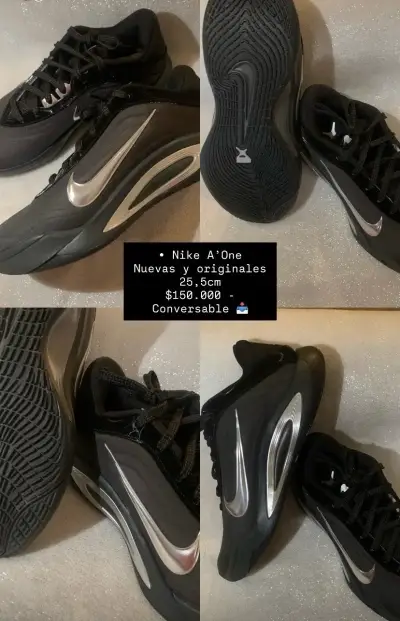 Zapatillas Nike A'One negras - miniatura 1