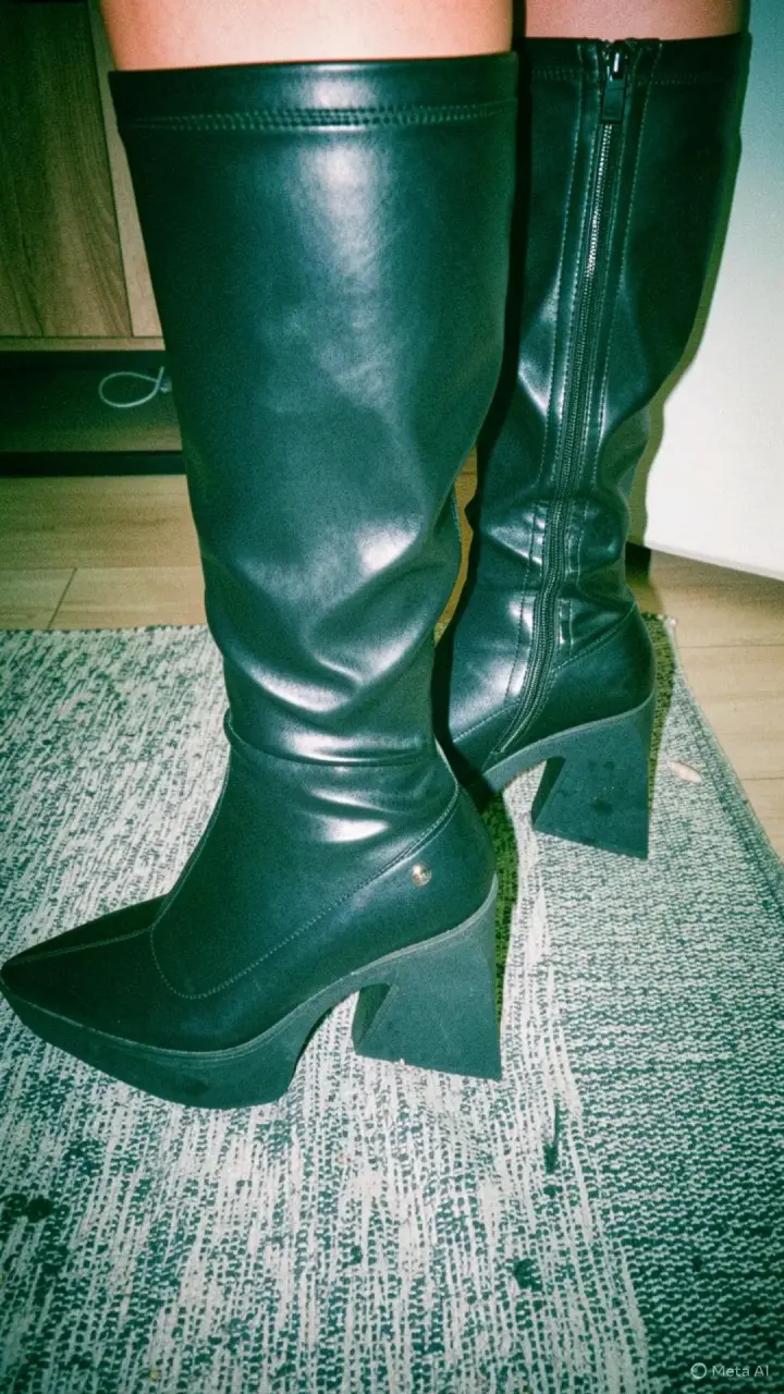 Botas negras talla 38/39 - 1